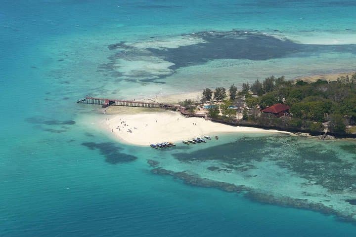 Stone Town and Prison Island from Zanzibar