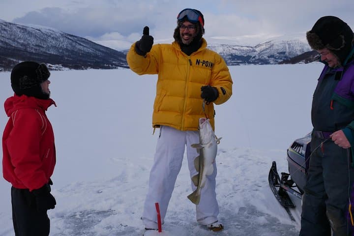 Ice Fishing On The Fjord