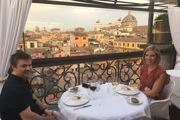 Rooftops of Rome by Night Food Tour with Dinner, Cocktails & Guided Sightseeing