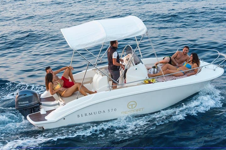 Private Capri Full Day Tour from Sorrento on an 18ft Smart boat