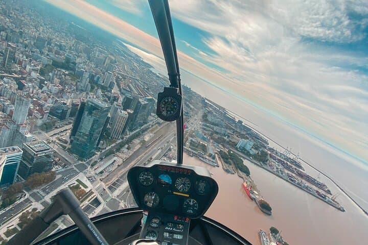 Private Helicopter Flight over the City of Buenos Aires