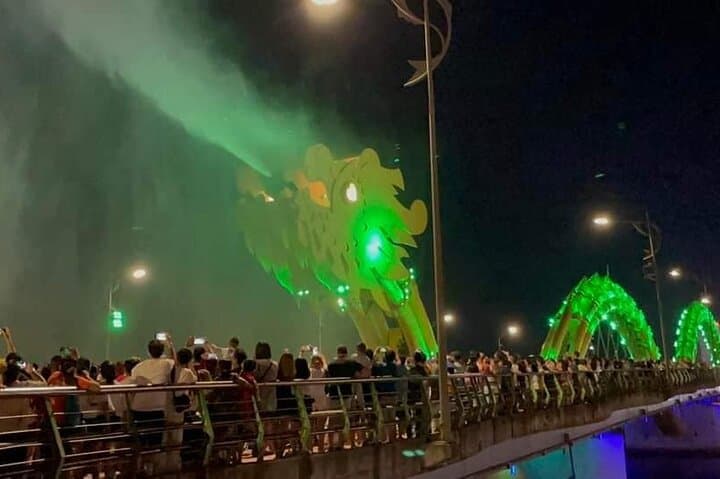 Da Nang ByNight with Marble Mountain,Monkey Mountain,Dragon Bridge,Night Market