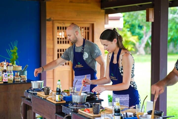 Full-Day Thai Cooking Class with Grandma - Market and Farm Tour