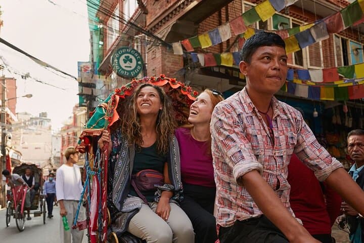 Kathmandu Sunset Tour by Rickshaw Including Durbar Square Visit