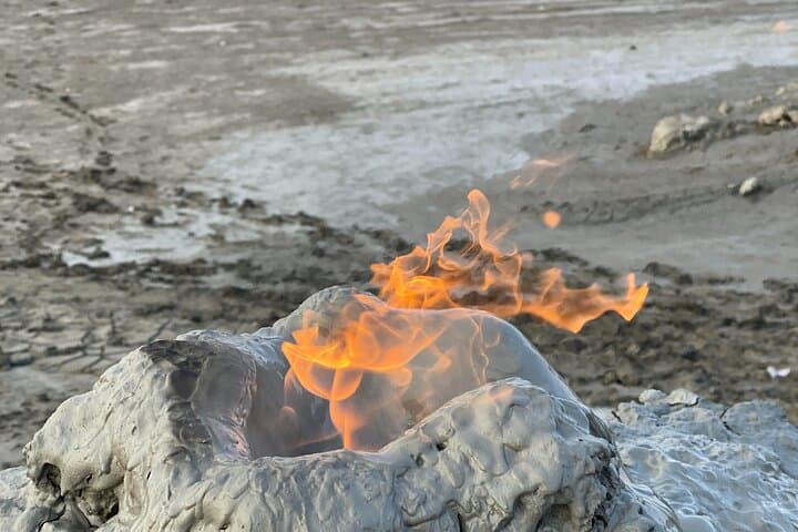 Qobustan rock arts, Mud Volcanoes, Fire temple Ateshgah, Yanardag