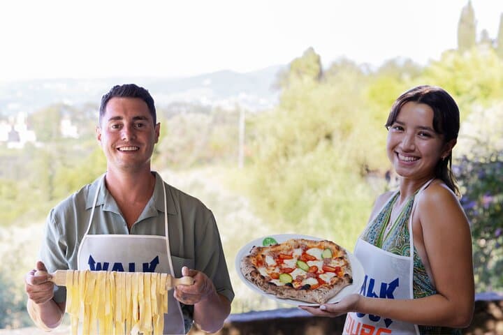 Florence Pizza or Pasta Class with Gelato Making at a Tuscan Farm