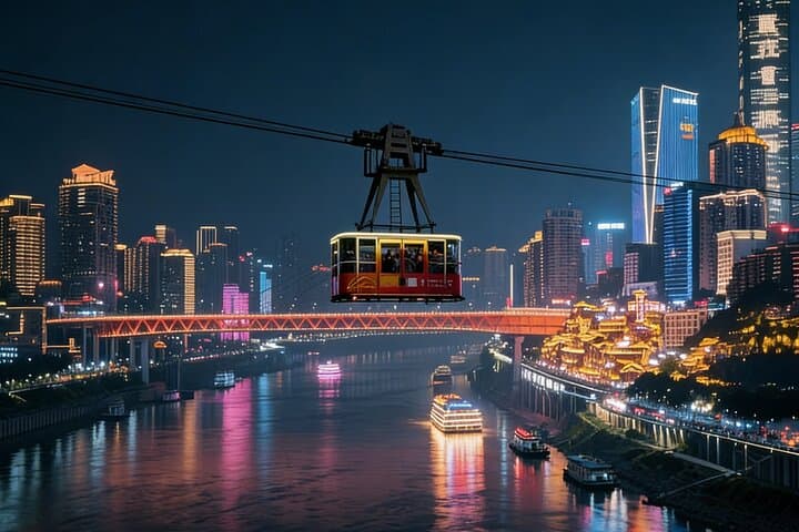Private Chongqing Illuminated Night Tour 
