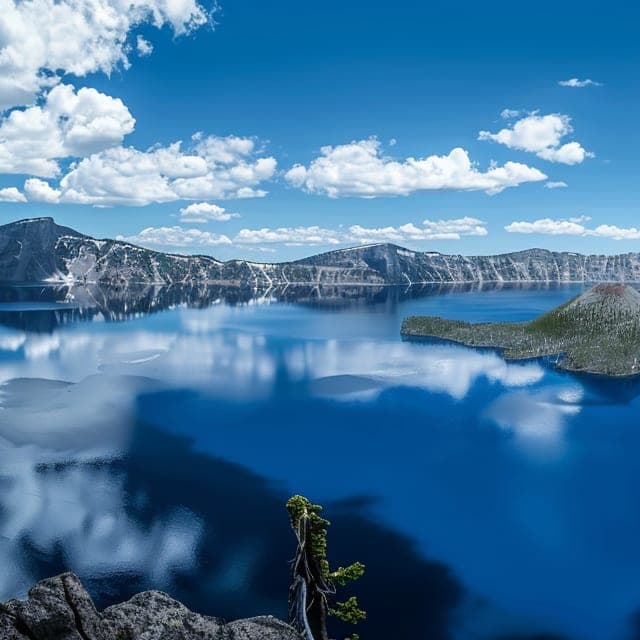 Picture of Crater Lake, Oregon, USA