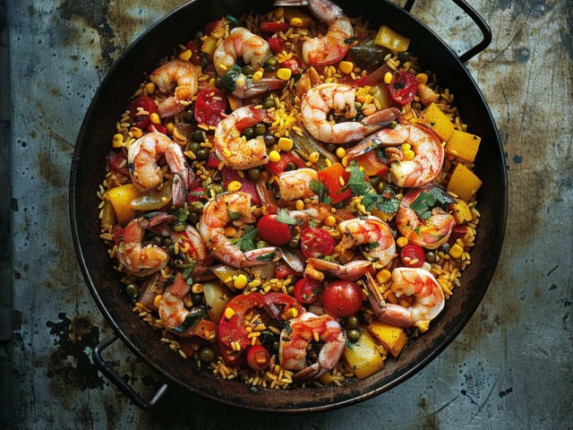 A picture of Paella