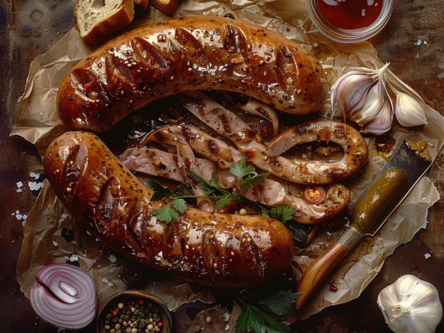 A picture of Bratwurst