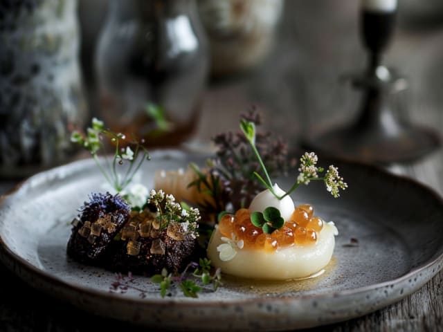 A picture of Kjøttkaker med ertestuing