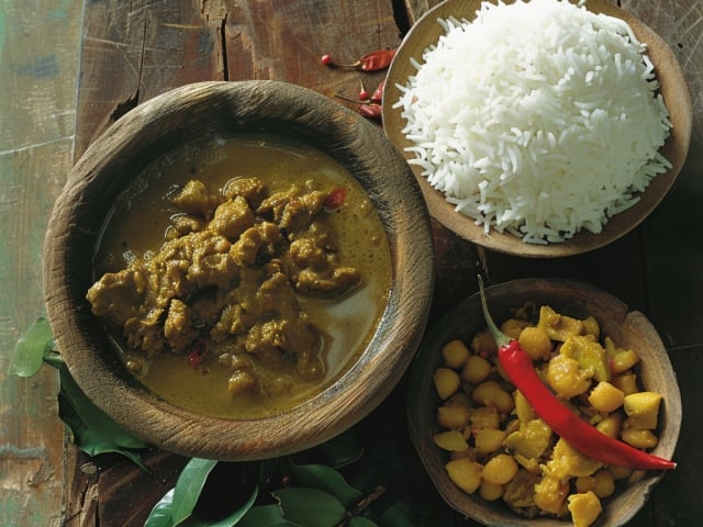 A picture of Rice and Curry
