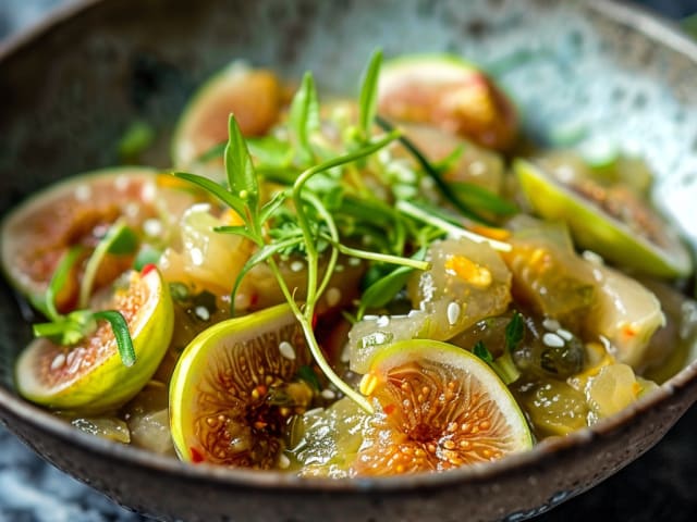 A picture of Green Fig and Saltfish