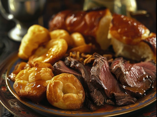 A picture of Roast Beef and Yorkshire Pudding