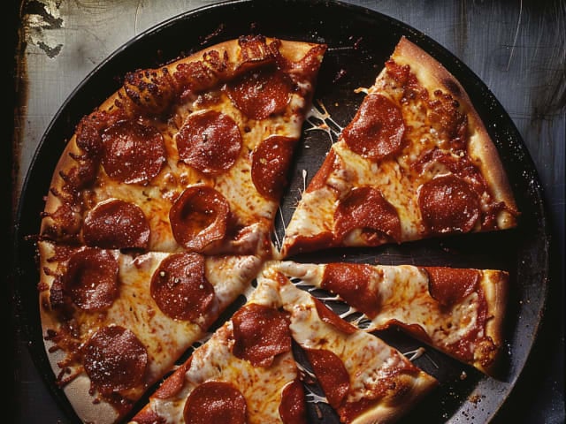 A picture of New York-style Pizza