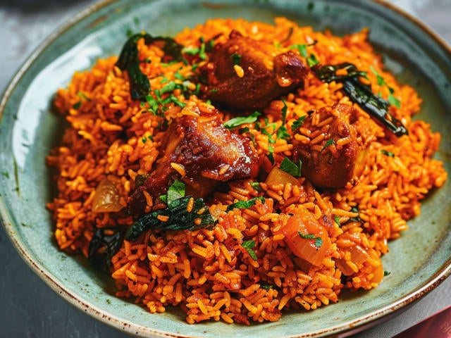 A picture of Jollof Rice